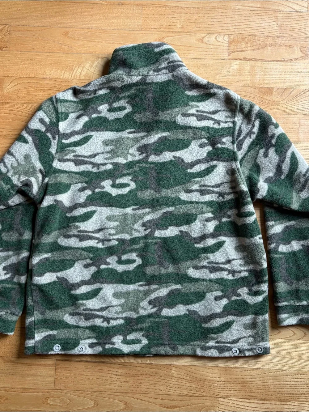 Columbia Youth fleece Jacket Lot 3 full zip Blue Orange Camouflage Medium 10/12